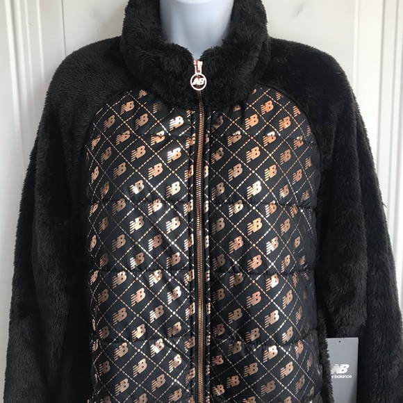 New Balance Black and Gold Women's Jacket - Picture 6 of 15